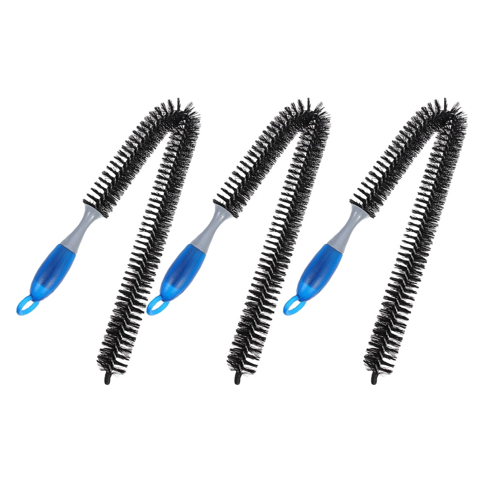 Worgeous 3pcs Engine Cleaning Brush Multi-Functional Cleaning Brush Dryer Vent Cleaner Car Radiator Cleaning Wand Vent Cleaning Brush