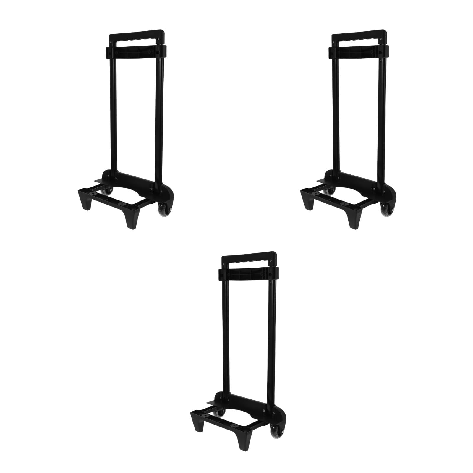 Worgeous 3pcs Heavy Duty Hand Truck with Wheels Ergonomic Handle High Strength Aluminum for Shopping Travel Office Foldable for Space Saving