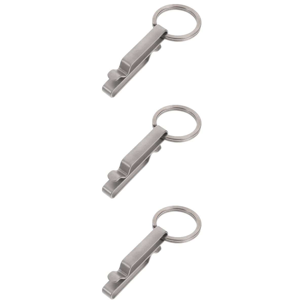Worgeous 3pcs Key Ring Clip Titanium Carabiner Clip Key Chain Heavy Duty Belt Accessory