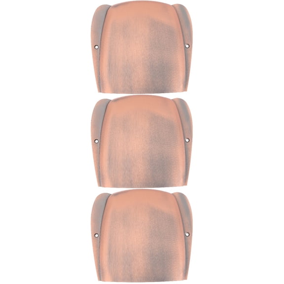Luxshiny Golden Pickup Bridge Cover for Guitar 3Pcs Durable Metal Protector