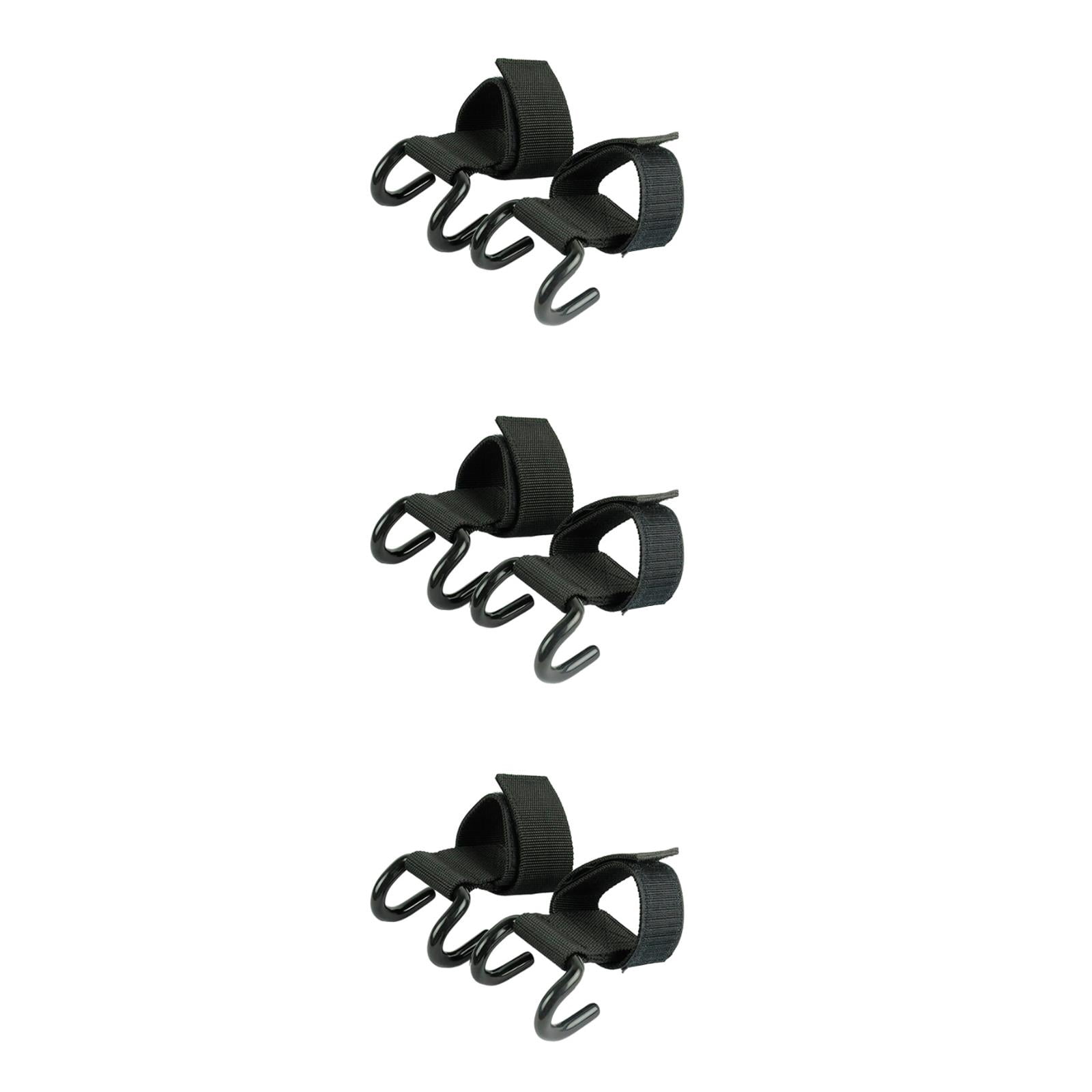 FESTFENDS Lifting Grip Wrist Straps Heavy Duty Adjustable Steel Black 3Pcs