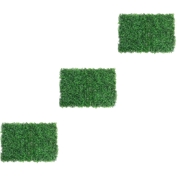 FONDOTIN Gardening Lawn Artificial Grass Set for Walkways and Rooms 3Pcs 11.8x7.9x1.1in