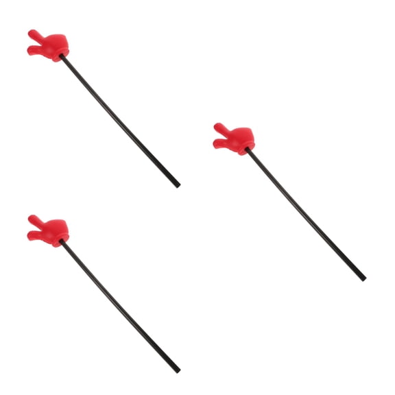 FESTFENDS Red Plastic Teacher Pointer for Party and ce Performances 3Pcs