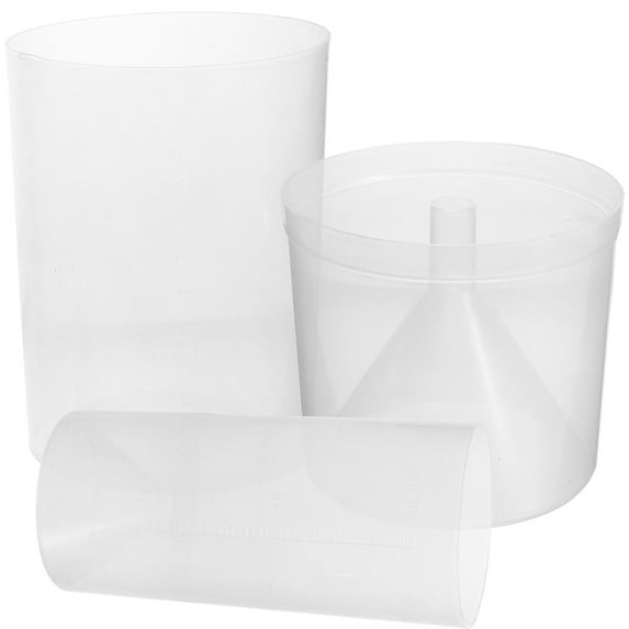 Worgeous Rain Measure Gauge for Yard 3Pack Transparent Plastic Tool