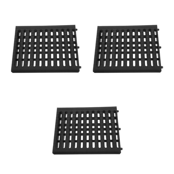 WHAMVOX Raindrops 3pcs Polymer Plastic Channel Drain Cover Outdoor Grates for Yard Fence Sewer Sidewalk Garden Farm Patio Landscape