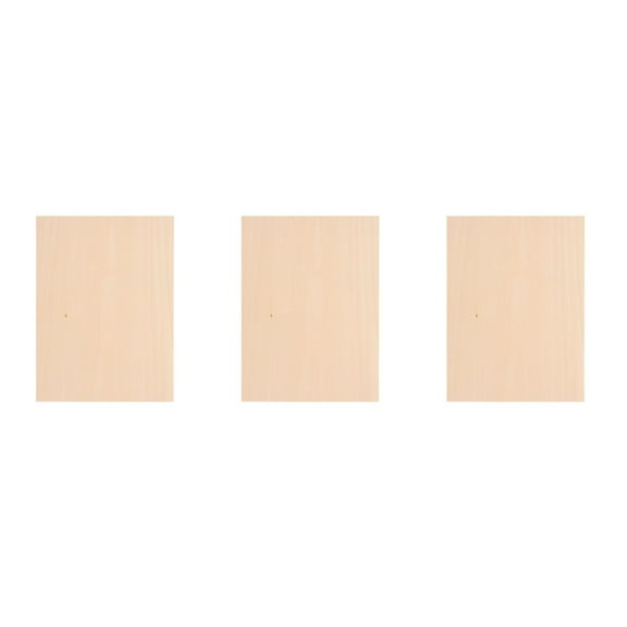 WHAMVOX MLINS 3pcs Basswood Sheets for Crafts A4 Thin Board Unfinished Wood for Hobby Model DIY Projects