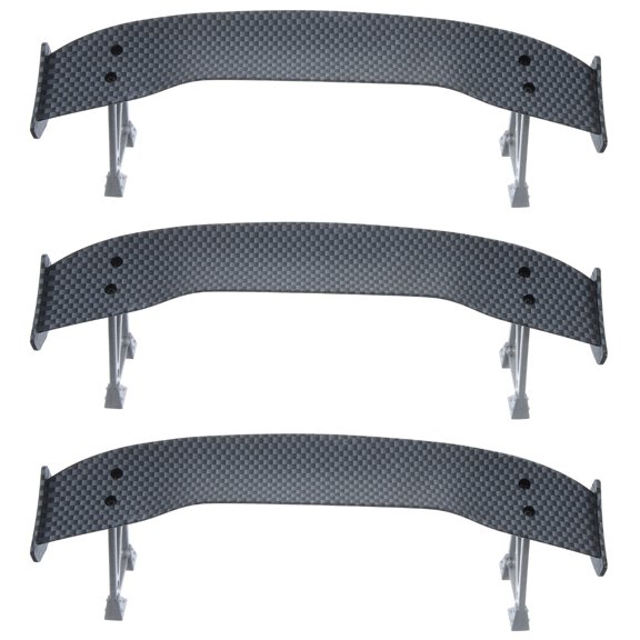 Worgeous 3pcs Universal Mini Model Car Spoiler Car Model Tail Wing Mini Drift Car Spoiler Decor 1/10