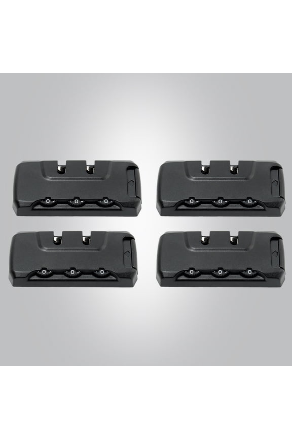 4 PCS Password Lock for Luggage Combination Key Travel Black