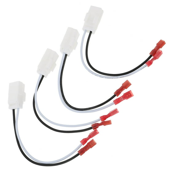 Worgeous 4 PCS Speaker Wire Harness for Car Front and Rear Door Speaker Upgrade