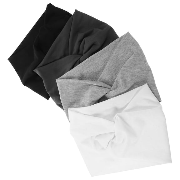 RENACLIPY 4-Pack Yoga Headbands for Women, Stretchy Sweat-Wicking Hairbands in Assorted Colors, Perfect for Fitness, Running, and Daily Wear