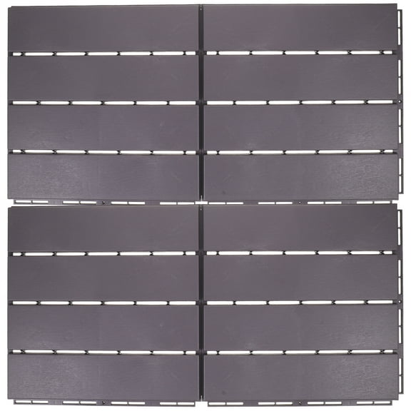 Worgeous 4 Pcs Assembled Floor Balcony Deck Decking for Outdoor Interlocking Tile