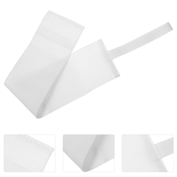 Worgeous 4 Pcs Blank Armband Professional Sleeves Nurse Men Women White