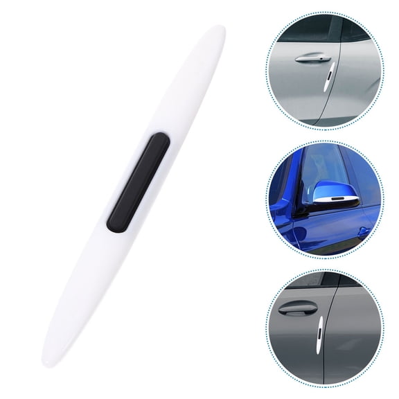 Worgeous  4 Pcs Car Door Seal Strip Sticker Protection Stickers Travel White