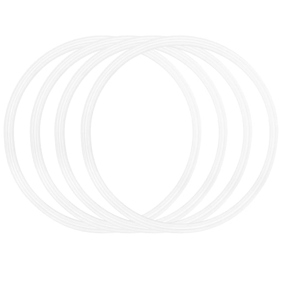 Worgeous 4 Pcs Cup Silicone Ring Covers for Drinks Tumbler Gasket White