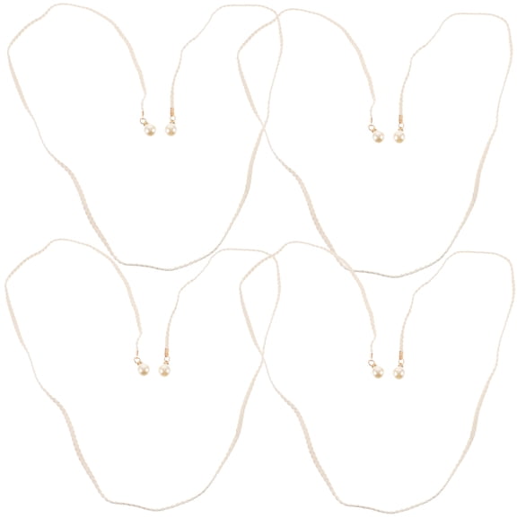 Worgeous  4 Pcs Curtains Chain Pearl Belt Well-organized Decorative Holdbacks
