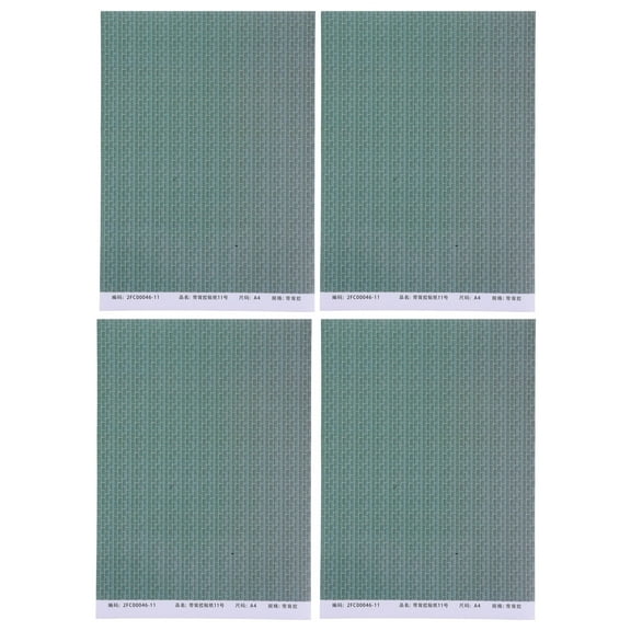 Worgeous 4 Pcs Dollhouse Decoration Stickers 30.00X21.10X0.10CM Grey