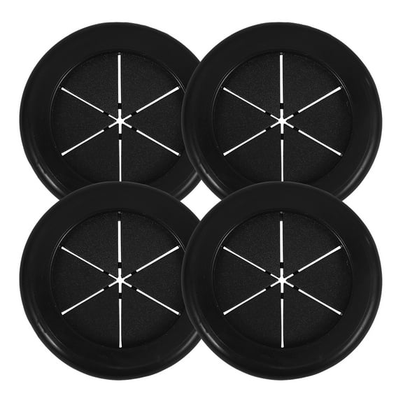 Worgeous 4 Pcs Guard Coil Electrical Bumper Hole Plugs Fastener Black