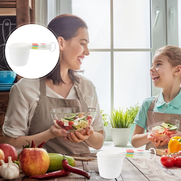 FONDOTIN Convenient Measuring Cups 4Pcs Colored 16X8cm