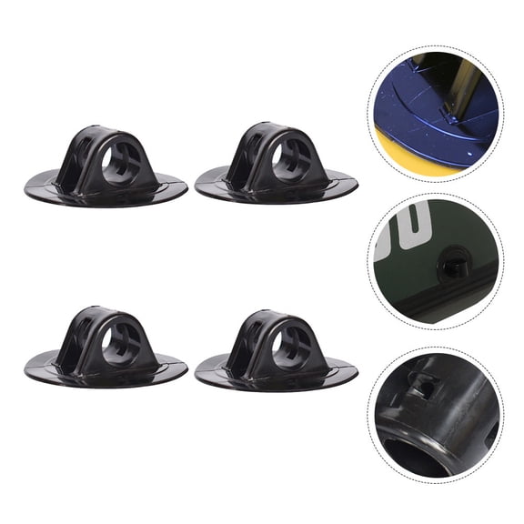 Worgeous 4 Pcs Motor Fixing Bracket Stand Engine Clip Spindle Clamp Black