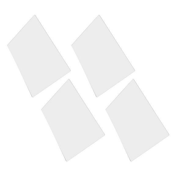 Worgeous 4 Pcs Outdoor Wall Mirror Travel 40.00X30.00X0.20CM White