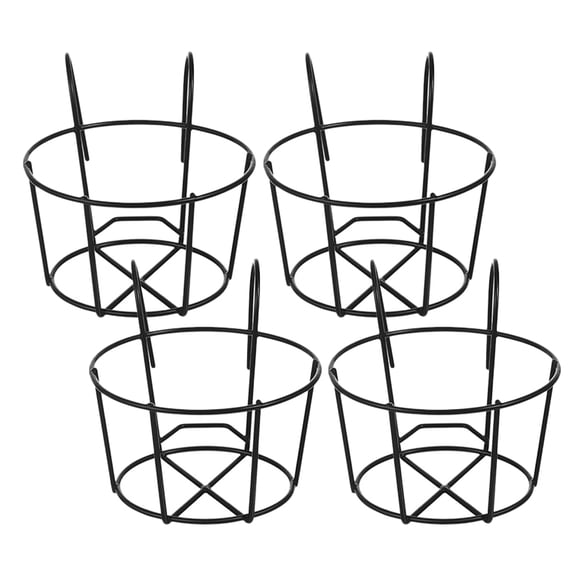 Worgeous 4 Pcs Plant Pulleys for Hanging Plants Railing Flower Stand