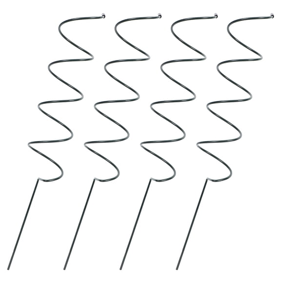 Worgeous 4 Pcs Plant Support Stakes Bean Trellis for Raised Bed Plants Green