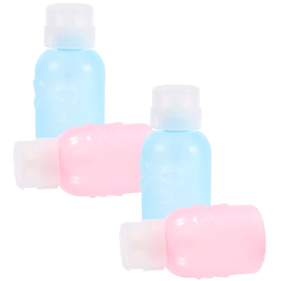 Worgeous  4 Pcs Press Mouth Dispenser Makeup Remover Travel