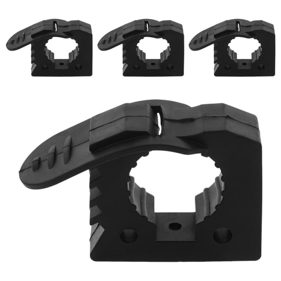 WORGEOUS 4pcs Rubber Clamp Car Tool Holder Mount Roof Rack Mount Boat Tool Clamp Utility Bed Accessories For 3-4cm Diameter Tubes Truck Accessories