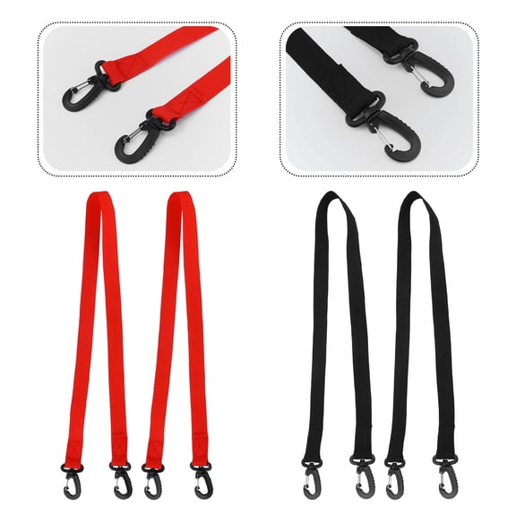 Worgeous 4 Pcs Ski Boot Straps Carrying Shoulder Adjustable Skiing Accessories