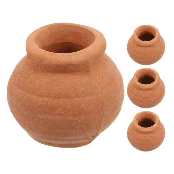 Worgeous 4 Pcs Succulent Flower Pot Home Decor Animals Handicraft Figurines Interior Red