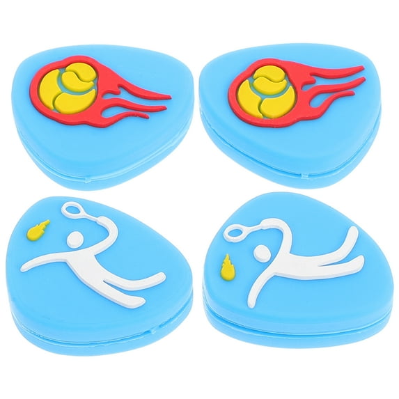 Worgeous 4 Pcs Thank You Labels Pacifiers Tennis Racket Shock Absorber