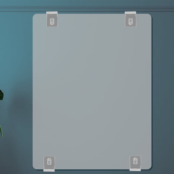 COSMOBETTY Mirror Retainers Hold Tiles Black Stainless Steel 4 Bathroom