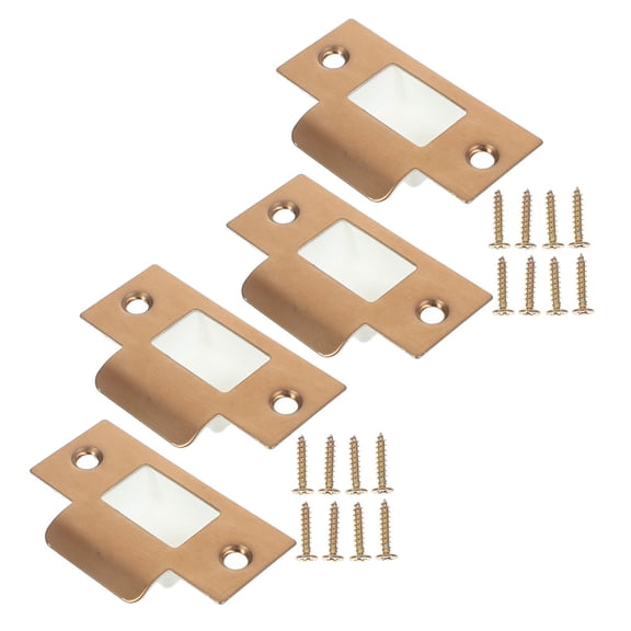 Worgeous 4-Piece Board Door Lock Accessory Set, 7x4x0.1cm Hardware for Secure Door Installation