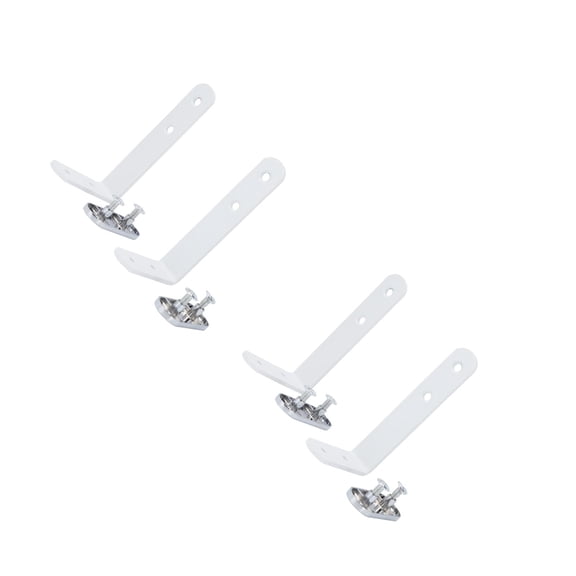 Worgeous 4 Sets Right Angle Clips Brackets L-shaped Screen Clips Fixing Brackets