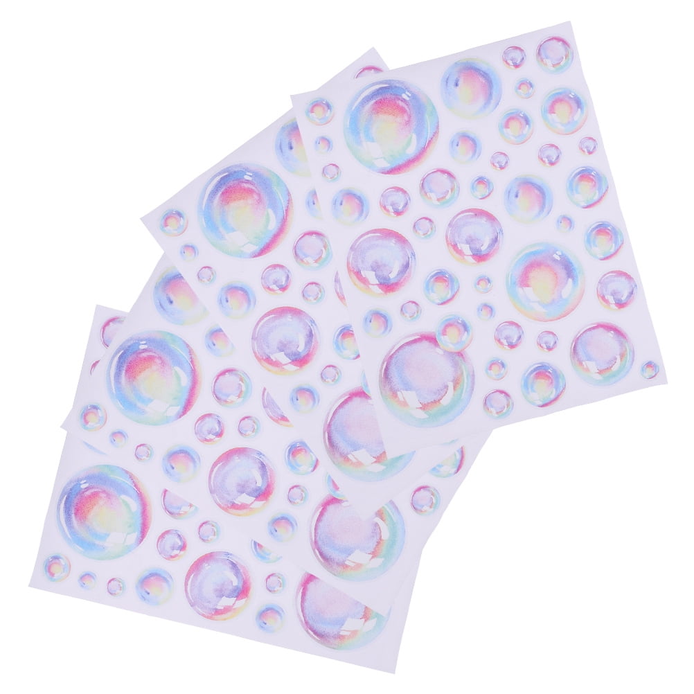 Worgeous 4 Sheets Water Bubble Wall Decal Ocean Theme Party Background ...