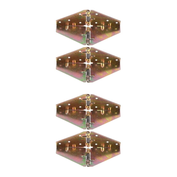 Worgeous 4 pcs Adjustable Folding Table Hinges Dining Table Flap Hinge Heavy Duty Spring Loaded Hinges Flap-Top Hinges For Drop Leaf Table Furniture