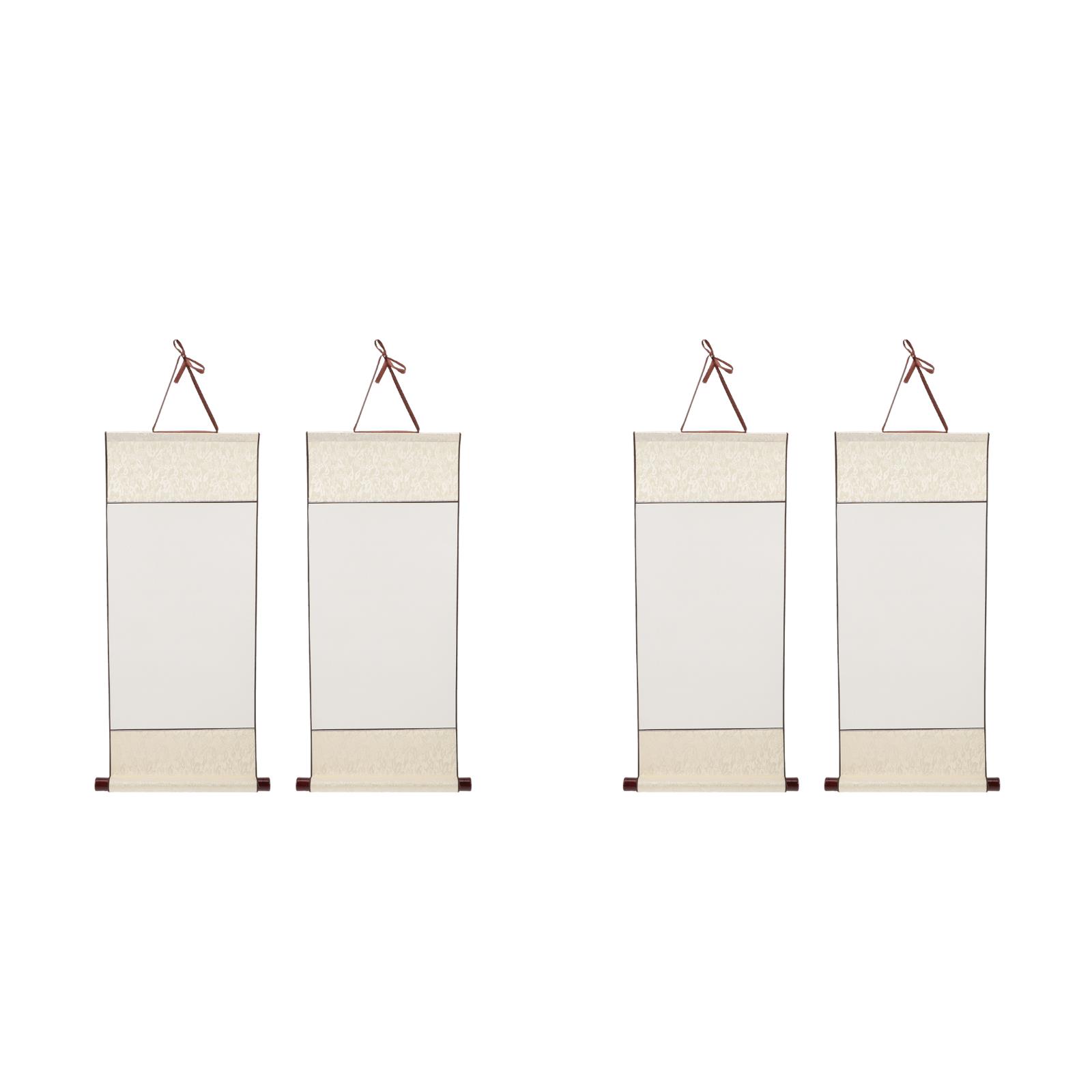 Worgeous 4 pcs Blank Calligraphy Paper Multi-function Blank Scroll ...