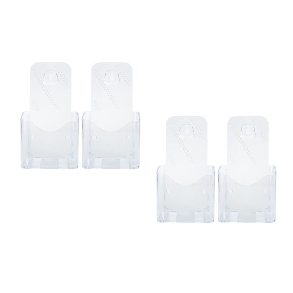 Worgeous 4 pcs Flyer Display Stand Brochure Holder Clear Flyer Holder for Magazine Pamphlet Booklets