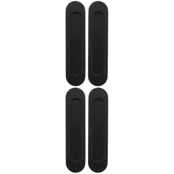 Worgeous 4-Pack Sliding Glass Door Pull Handles, Recessed Finger Pulls for Smooth Sliding Doors