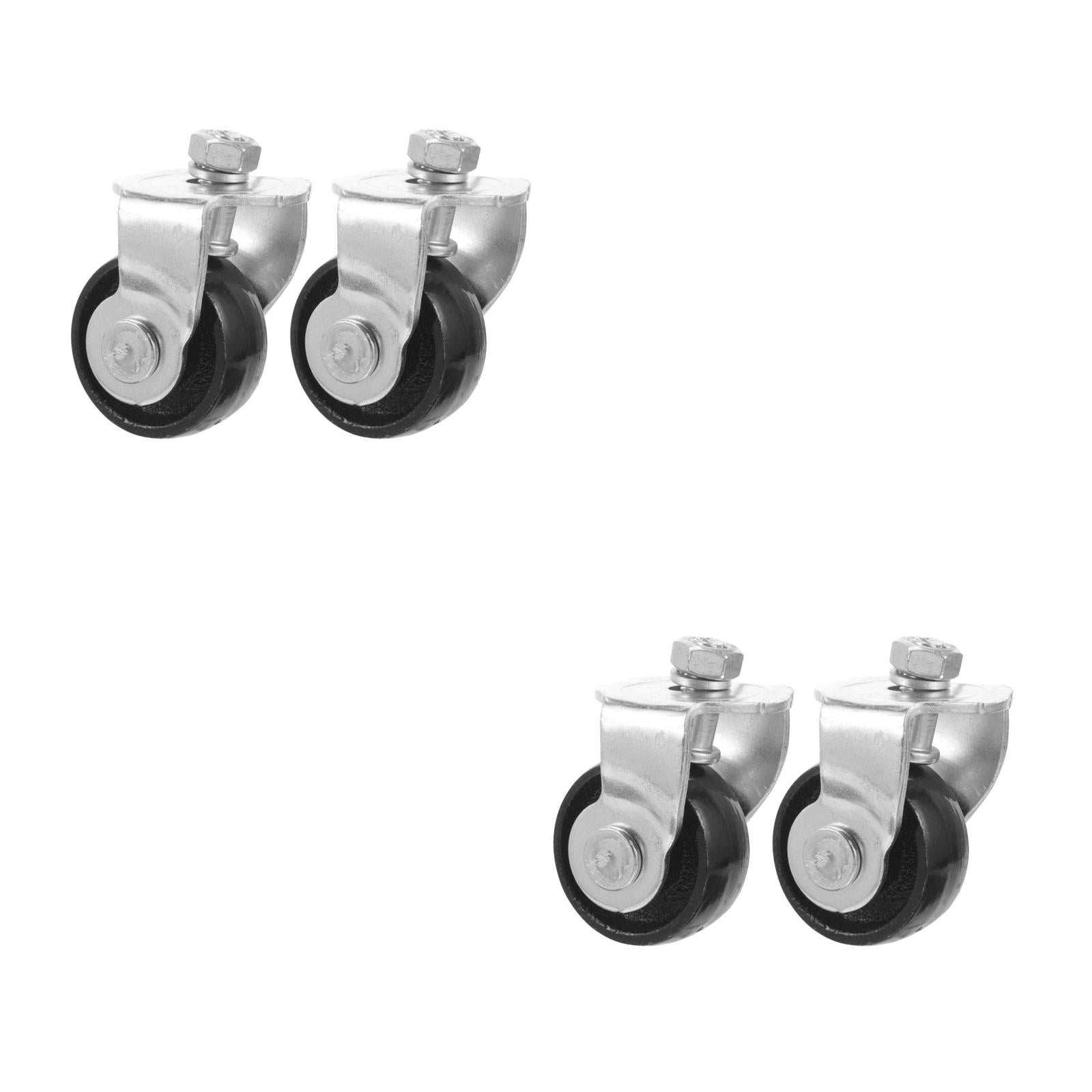 Worgeous 4 pcs Replacement Racing Jack Caster Wheels For 2 Ton Floor Jacks Heavy Duty Steel Wheels Trolley Trailer Floor Jack Replacement Parts