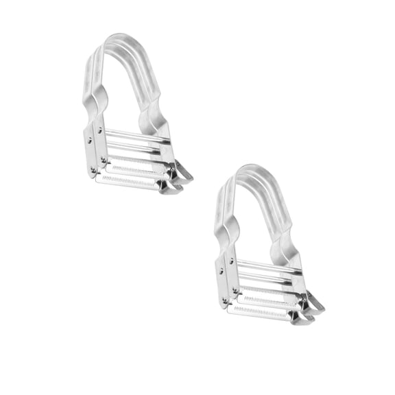 Worgeous 4 pcs  Stainless Steel Kitchen Peeler Potato Peeler Stainless Steel Carrot Peeler Fruit and Vegetable Peeler Stainless Steel Peeler Veggie Peelers