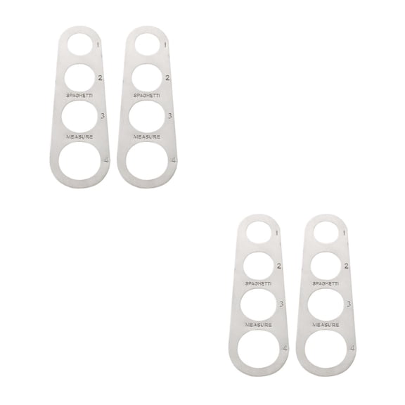 Worgeous 4 pcs  Steel Spaghetti Ruler for Pasta Portion Control Convenient Spaghetti Measurer Easy-To-Use Spaghetti Measure Device Kitchen Gadget