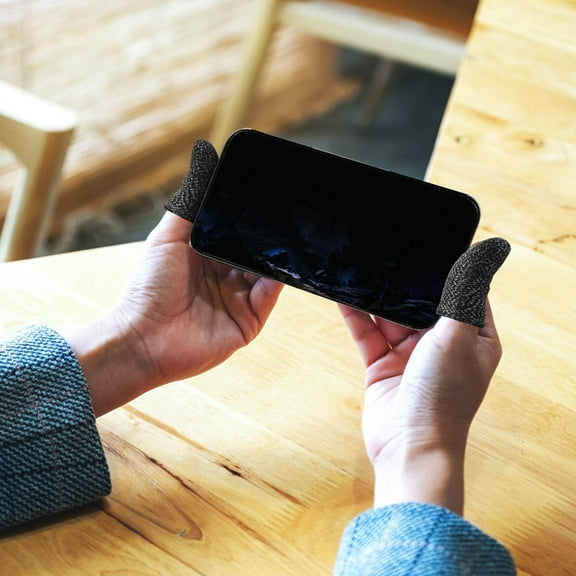 RENACLIPY  Anti-Sweat Carbon Fiber Copper Fiber Gaming Finger Sleeves 40 Pcs