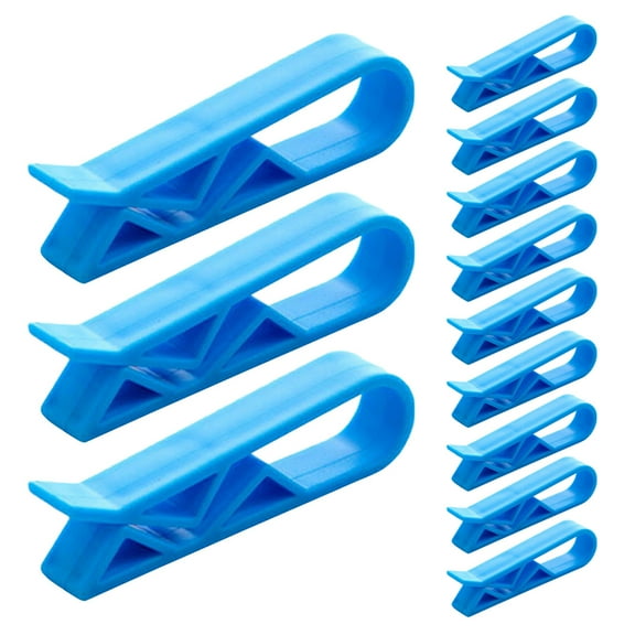 Worgeous 40 Pcs Multifunctional Plastic Clips For Garbage Bags For Waste And Trash Bins Bag Holders To Prevent Reliable Trash Can Fixing Clamps