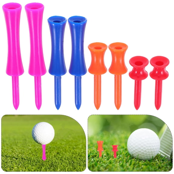 BESTYASH Golf Training Step Tees 40pcs Set Durable Plastic Easily Spotted Various Colors