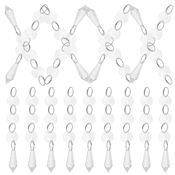 Worgeous 40 pcs Acrylic Crystal Hanging Lamp Decorations Ceiling Lamp Ornaments for Party Wedding Decor