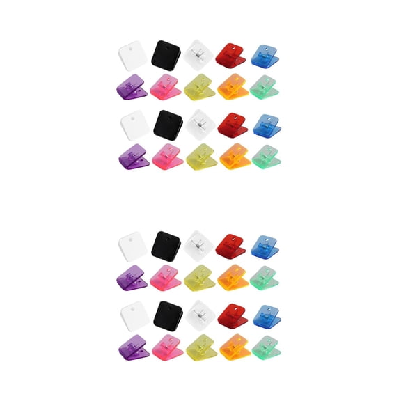 Worgeous 40 pcs Cute Paper Clips Reusable File Clamps Reusable Photo Clamps Medium Binder Clips Small Paper Clips Binder Clips Large Office Supplies For Women