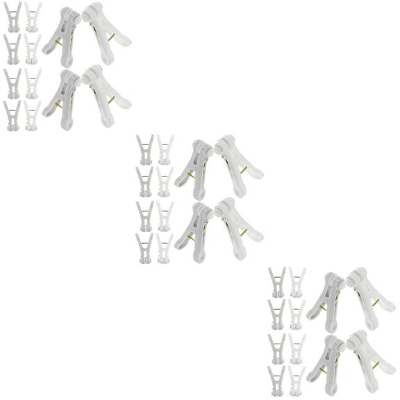 Worgeous 48 pcs Sturdy Clothespole Clothespins Lasting Laundry Clothes Pin Clips Clothesline Clip for Daily Use