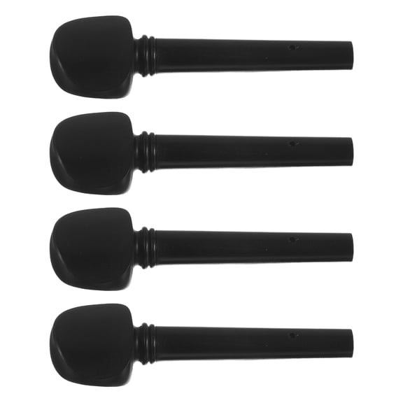 Worgeous Violin Tuning Pegs Made of Strong Ebony for Stable Adjustments and Easy Installation Black 4/4 Size