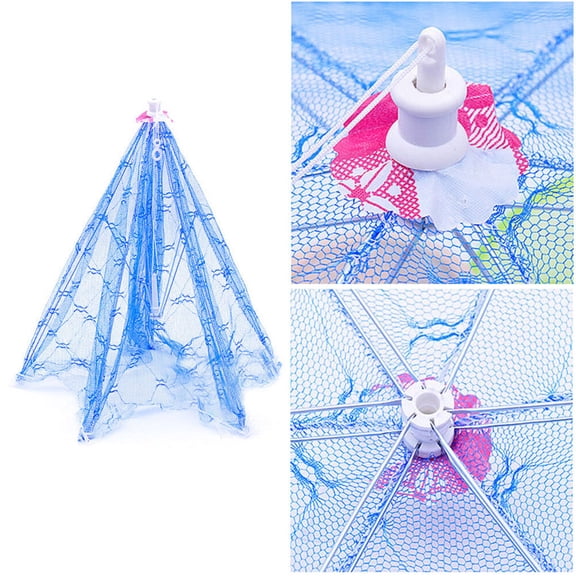 FONDOTIN 4-Pack Mesh Food Tents with Lace Bottom, Food Cover Tent for Outdoor Picnic, BBQ, Kitchen, and Party